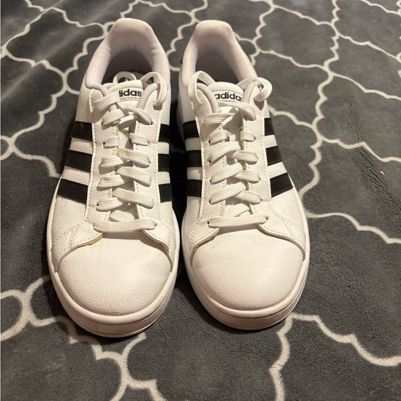 adidas Shoes - Adidas Classic White and Black Sneakers